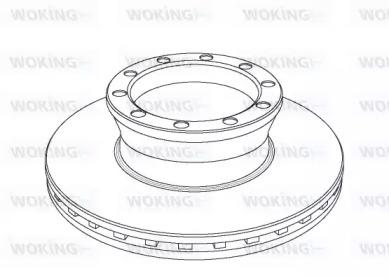 Woking NSA1040.20 Brake disc