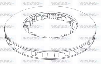 Woking NSA1143.21 Brake disc