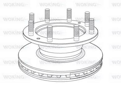 Woking NSA1167.20 Brake disc Woking NSA1167.20 Brake disc