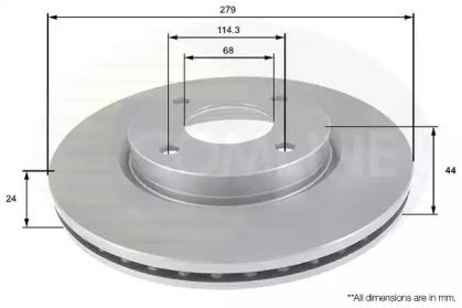 Comline ADC0284V Brake disc Comline ADC0284V Brake disc