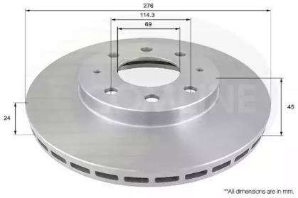 Comline ADC0326V Brake disc Comline ADC0326V Brake disc