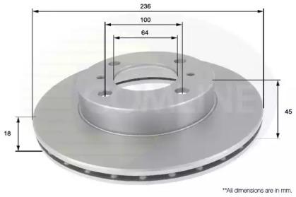 Comline ADC0328V Brake disc Comline ADC0328V Brake disc