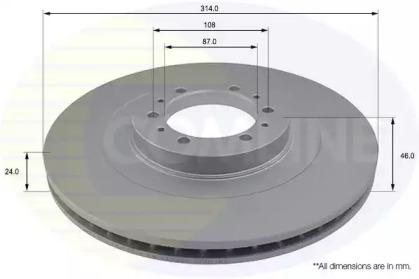 Comline ADC0346V Brake disc Comline ADC0346V Brake disc