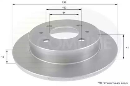 Comline ADC0356 Brake disc