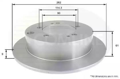 Comline ADC0368 Диск тормозной Comline ADC0368 Диск тормозной