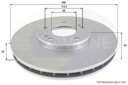 Comline ADC0377V Brake disc