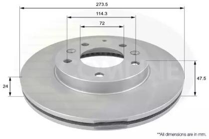 Comline ADC0443V Brake disc Comline ADC0443V Brake disc