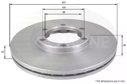 Comline ADC0702V Brake disc Comline ADC0702V Brake disc