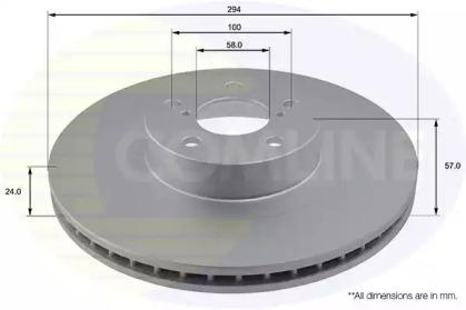 Comline ADC0814V Brake disc