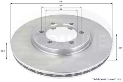 Comline ADC1015V Brake disc