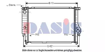 AKS Dasis 050130N Радиатор охлаждения двигателя