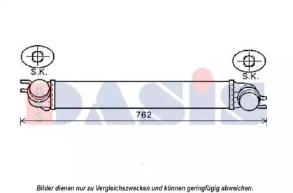 AKS Dasis 057019N Радіатор інтеркулера AKS Dasis 057019N Радіатор інтеркулера