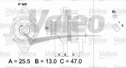 Valeo 437333 Alternator assy Valeo 437333 Alternator assy