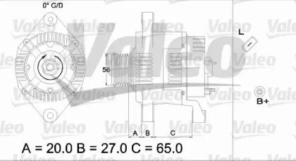Valeo 437443 Alternator assy Valeo 437443 Alternator assy