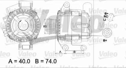 Valeo 437448 Alternator assy Valeo 437448 Alternator assy