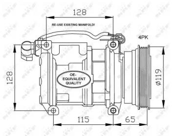 NRF 32122 Компресор кондиціонера