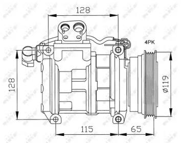 NRF 32122G Compressor assy cooler