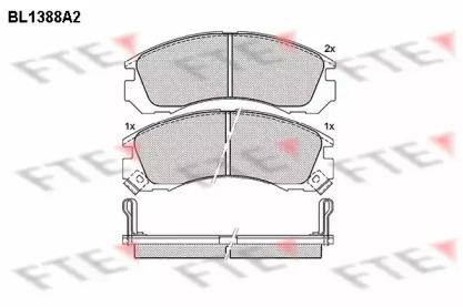 FTE BL1388A2 Колодки тормозные