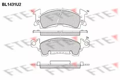 FTE BL1431U2 Brake pads