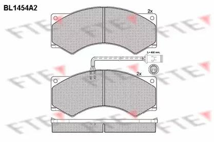 FTE BL1454A2 Колодки гальмівні FTE BL1454A2 Колодки гальмівні