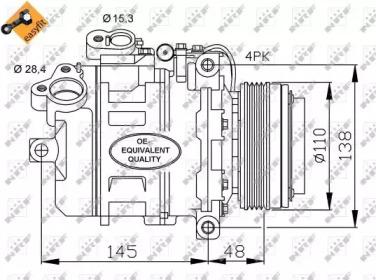 NRF 32465 Compressor assy cooler NRF 32465 Compressor assy cooler