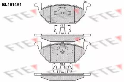 FTE BL1614A1 Brake pads FTE BL1614A1 Brake pads