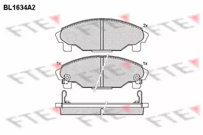 FTE BL1634A2 Brake pads FTE BL1634A2 Brake pads