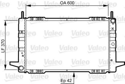 Valeo 730563 Радіатор охолодження двигуна Valeo 730563 Радіатор охолодження двигуна