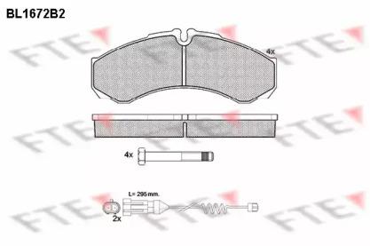 FTE BL1672B2 Brake pads FTE BL1672B2 Brake pads