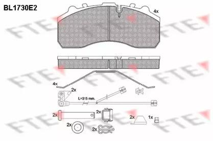 FTE BL1730E2 Brake pads FTE BL1730E2 Brake pads