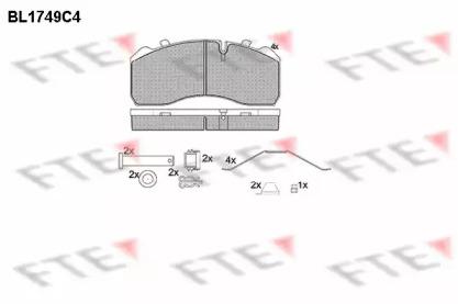 FTE BL1749C4 Brake pads
