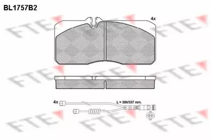 FTE BL1757B2 Brake pads