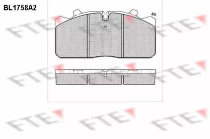 FTE BL1758A2 Brake pads FTE BL1758A2 Brake pads