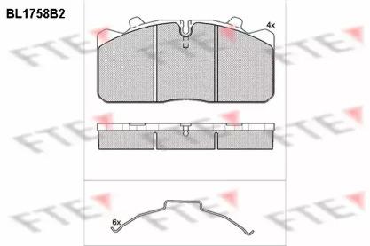 FTE BL1758B2 Brake pads