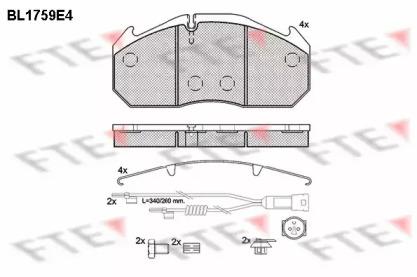 FTE BL1759E4 Brake pads