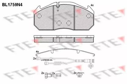 FTE BL1759N4 Brake pads