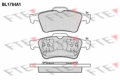 FTE BL1784A1 Brake pads FTE BL1784A1 Brake pads