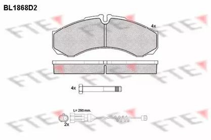 FTE BL1868D2 Brake pads FTE BL1868D2 Brake pads