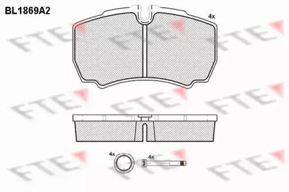 FTE BL1869A2 Brake pads FTE BL1869A2 Brake pads