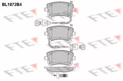 FTE BL1872B4 Brake pads FTE BL1872B4 Brake pads