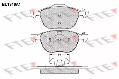 FTE BL1910A1 Brake pads FTE BL1910A1 Brake pads