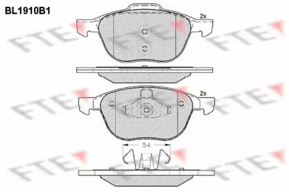 FTE BL1910B1 Brake pads FTE BL1910B1 Brake pads