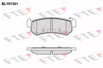 FTE BL1913A1 Brake pads FTE BL1913A1 Brake pads