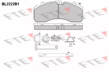 FTE BL2222B1 Brake pads FTE BL2222B1 Brake pads