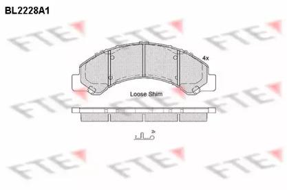 FTE BL2228A1 Brake pads FTE BL2228A1 Brake pads