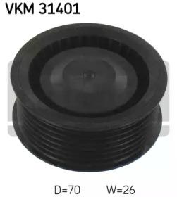 SKF VKM 31401 Ролик натяжний ременя поліклинового SKF VKM 31401 Ролик натяжний ременя поліклинового