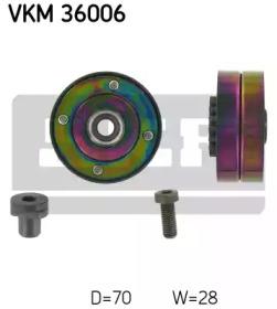 SKF VKM 36006 Ролик натяжний ременя поліклинового SKF VKM 36006 Ролик натяжний ременя поліклинового