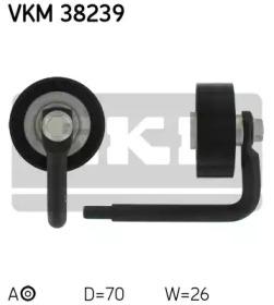 SKF VKM 38239 Ролик натяжний ременя поліклинового SKF VKM 38239 Ролик натяжний ременя поліклинового