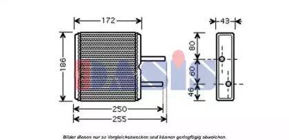 AKS Dasis 329003N Радіатор пічки AKS Dasis 329003N Радіатор пічки
