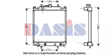 AKS Dasis 360016N Радиатор охлаждения двигателя AKS Dasis 360016N Радиатор охлаждения двигателя